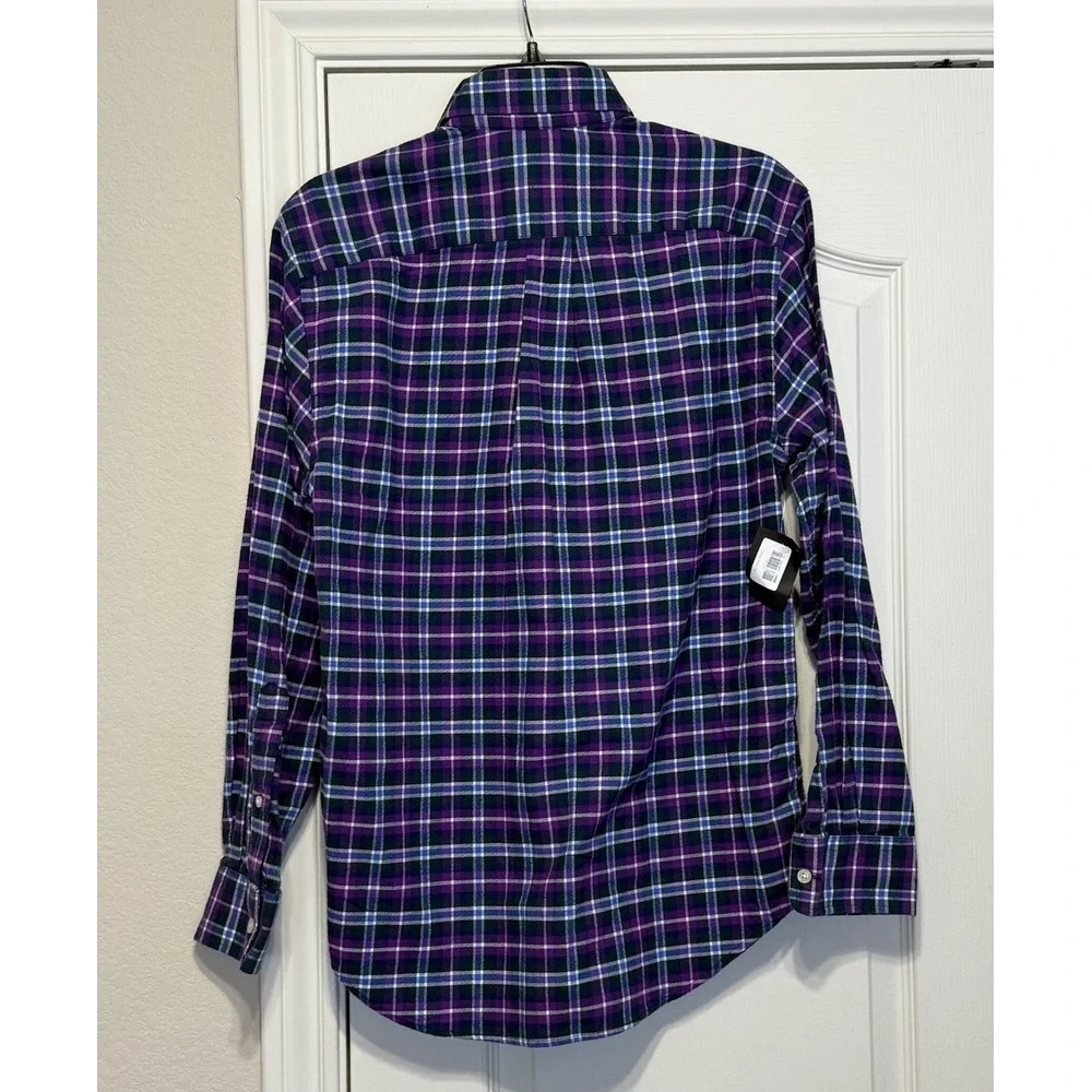 NWT VINEYARD VINES Whale Shirt Long Sleeve Button Down Men's Size XS Purple/Blue
